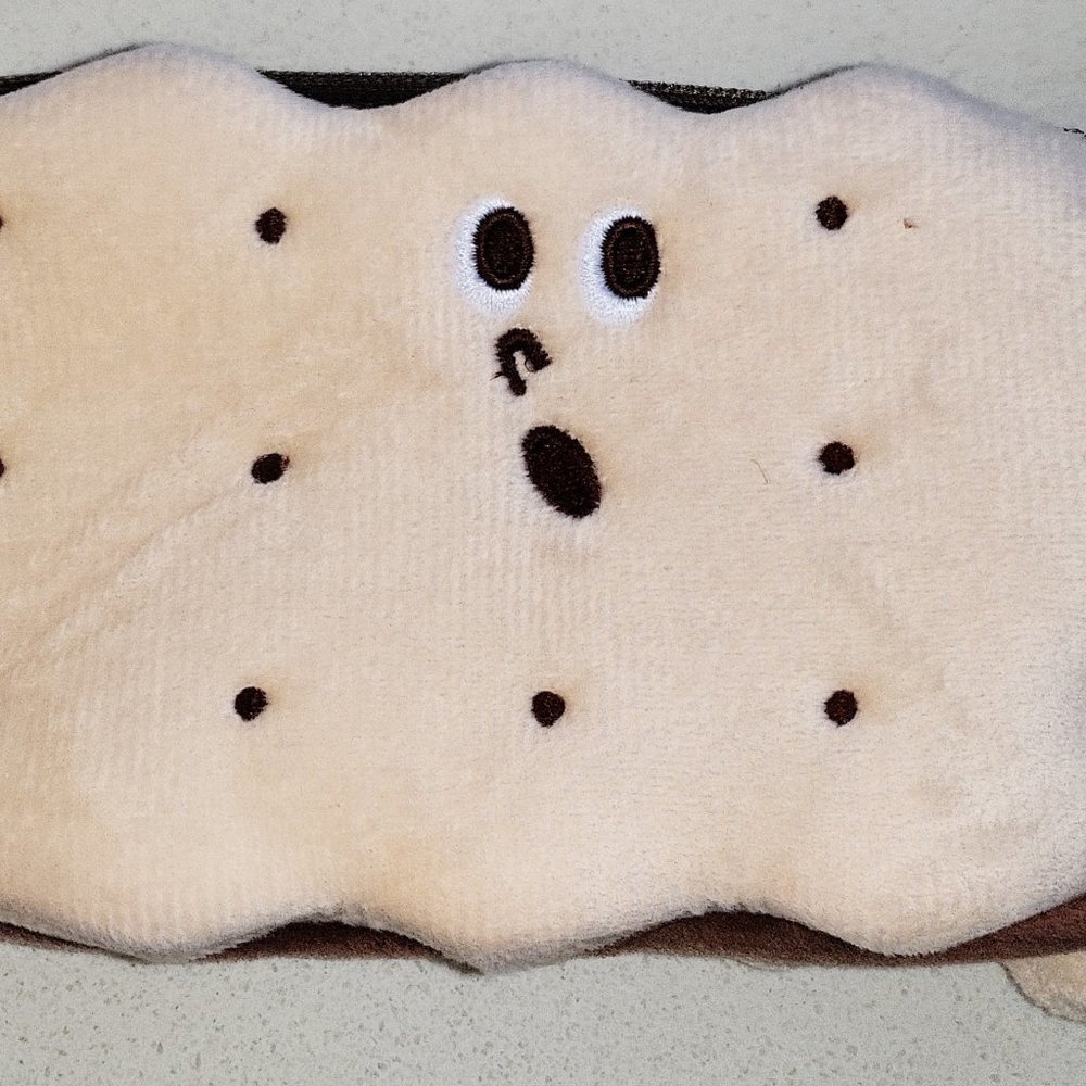 Kawaii cookie biscuit pencil case makeup bag
